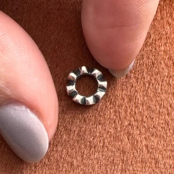 Retired PANDORA ALE 925 Sterling Silver Rose Swirl Spacer Charm #790176 - Picture 3 of 4